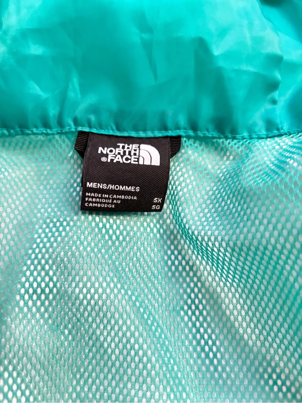 The North Face Teal and Black Hooded Lightweight Jacket
